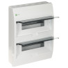 Quadro elettrico da parete 24 moduli 2 file IP40 bianco porta trasparente contenitore fusibili Elektro-Plast Nasielsk ELEGANT-2X
