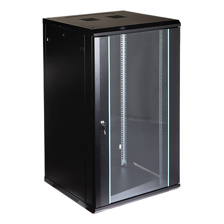 19 inch 22U Wall Mount Rack Cabinet 600mm depth glass door black server cabinet EPRADO EPRADO-R19-22U/600-BLUE