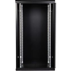 Armario Rack 19 pulgadas 22U profundidad 600mm mural puerta de cristal negro armario de telecomunicaciones servidor EPRADO EPRAD