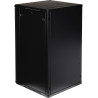 Armario Rack 19 pulgadas 22U profundidad 600mm mural puerta de cristal negro armario de telecomunicaciones servidor EPRADO EPRAD