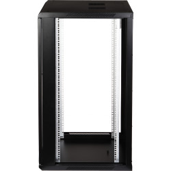 Armario Rack 19 pulgadas 22U profundidad 600mm mural puerta de cristal negro armario de telecomunicaciones servidor EPRADO EPRAD