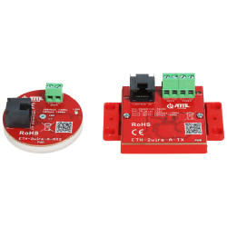 ชุดตัวแปลง UTP ต่อ 2-Wire สำหรับการส่งสัญญาณ LAN และ PoE ระยะสูงสุด 800 เมตร ชุด 2 ชิ้น อุปกรณ์ขยายเครือข่าย ATTE ETH-2WIRE-A-SE