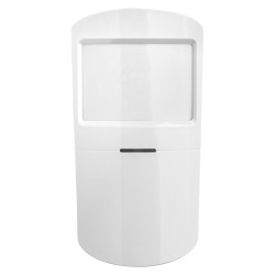 Detector de mișcare PIR wireless 868MHz EvoLINK rază lungă alb sistem de alarmă GENEVO EVOPIR-NX-WH