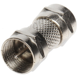 Anténní spojka F konektor na F konektor soudek sada 100 kusů kovová 75 Ohm pro koaxiální kabel Delta F-W/F-W*P100