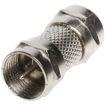 ตัวเชื่อมต่อ F-plug เป็น F-plug แบบกระบอก สำหรับสายโคแอกเชียล ชุด 100 ชิ้น โลหะ 75 โอห์ม Delta F-W/F-W*P100