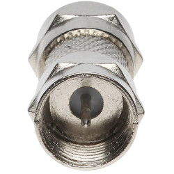 Connector connector F to connector F barrel antenna transition set 100 pieces metal 75 Ohm for coaxial cable Delta F-W/F-W*P100