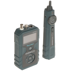 Professzionális strukturált kábelezés teszter RJ45 RJ11 koaxiális érpárkereső PoE VFL LCD hosszúságmérő FORSCHER FS-8114