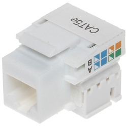 Conector Keystone RJ45 UTP cat. 5e sem ferramentas branco conjunto 100 unidades conexão rápida Krone PET Delta FX-RJ45-53*P100