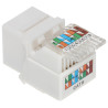 RJ45 UTP Cat 6 Keystone-Buchse werkzeuglos weiß LAN-Netzwerkmodul Patchpanel 100 Stück Set Delta FX-RJ45-61*P100
