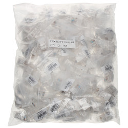 Υποδοχή Keystone RJ45 UTP κατ. 6 χωρίς εργαλεία Λευκή Μονάδα Δικτύου LAN Patch Panel Σετ 100 τεμαχίων Delta FX-RJ45-61*P100