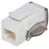 Tomada Keystone RJ45 Sem Ferramentas UTP Cat.6 Branca Módulo de Rede LAN Patch Panel Conjunto 100 unidades Delta FX-RJ45-63*P100