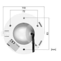 WizColor 4-in-1 Hybrid Camera Full HD 1080p LED 50m Microphone IP67 Wide Angle 101 Degrees Outdoor DAHUA HAC-HDW1249X-A-PRO-0280