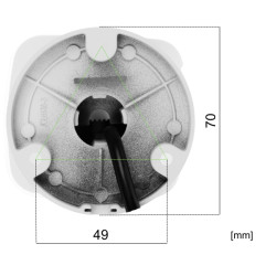 Caméra 4en1 5MPx WizColor AI-ISP Full-Color 24/7 Microphone WDR 130dB IP67 Objectif 3.6mm LED 50m Extérieure Tube DAHUA HAC-HFW1