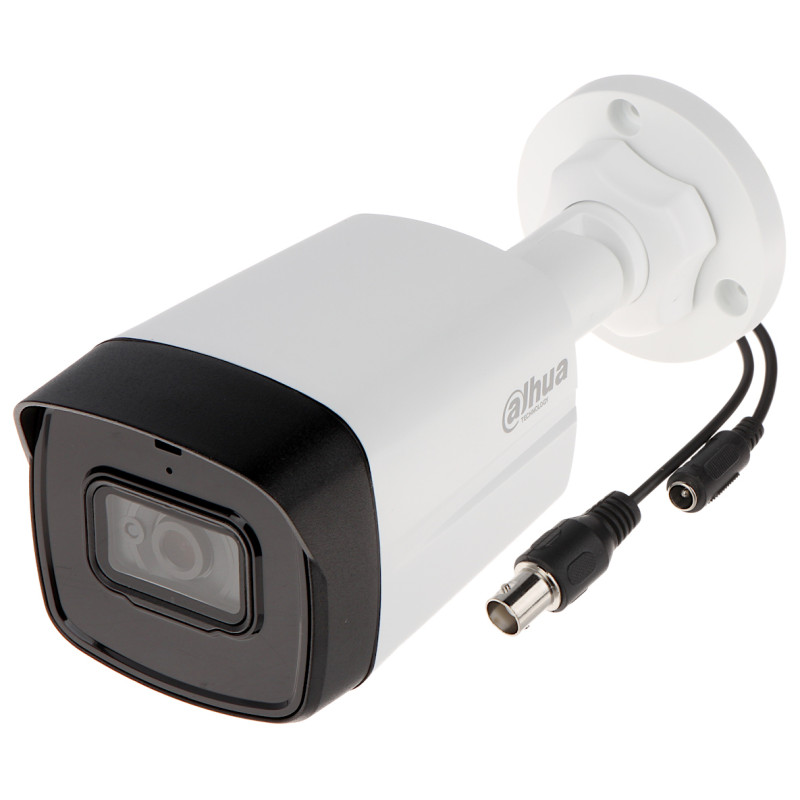 4-in-1 4K 8Mpx IR 80m mikrofona kamera IP67 ārējā cauruļveida hibrīda AHD CVI TVI CVBS DAHUA HAC-HFW1800TL-A-0360