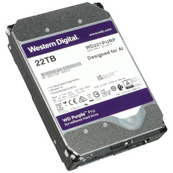 Disco rígido para gravador CCTV 22TB SATA III 3.5 polegadas 7200 rpm Cache 512MB AllFrame AI 24/7 WESTERN DIGITAL HDD-WD221PURP