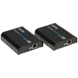 HDMI USB 4K UHD 100m plėtiklis per vytą porą IP KVM HDbitT RJ45 SIGNAL HDMI+USB-EX-100-4K-V3