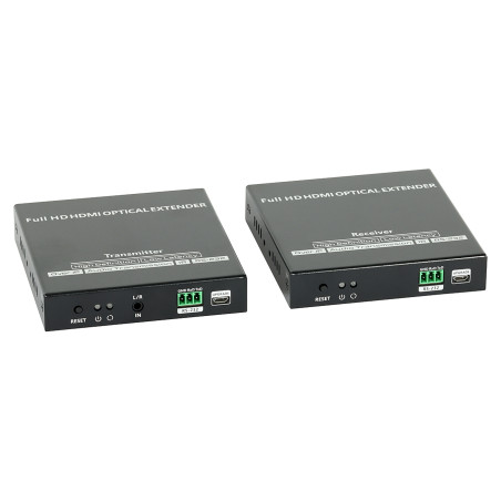 Pretvarač za jednomodni optički kabel 40km IR LC Extender Full HD 1080p TX RX Video Audio set SIGNAL HDMI-OFT-20IR