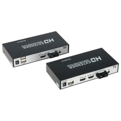 HDMI USB IR 광섬유 단일 모드 SC 20km KVM Full HD 1080p 익스텐더 액티브 세트 Delta Multimedia HDMI-OFT-20KM