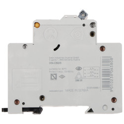 Three-phase miniature circuit breaker 50A C-curve 6kA S303 DIN rail TS-35 modular EATON HN-C50/3