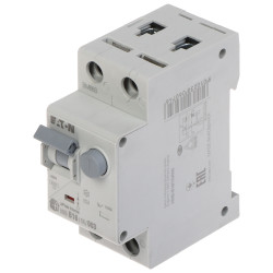 单相剩余电流动作断路器 AC型 30mA 16A B型曲线 DIN导轨 RCBO 1P+N 6kA 模块 EATON HNB-B16/1N/003