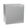 Hermetic Steel Enclosure IP66 IK10 Outdoor Mounting Box 255x400x400mm Mounting Plate Grey Delta HOC-404025
