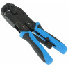 Professional Modular Connector Crimping Tool RJ45 RJ12 RJ11 RJ9 Metal Wire Stripper LAN CCTV Network Lock Delta HT-2008AR