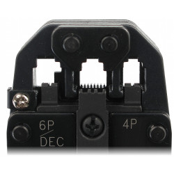 Professional Modular Connector Crimping Tool RJ45 RJ12 RJ11 RJ9 Metal Wire Stripper LAN CCTV Network Lock Delta HT-2008AR