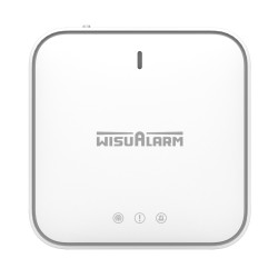 WisuLink WiFi网关报警集线器 RJ45以太网 2.4GHz 烟雾和热探测器安全系统 WISUALARM / DAHUA HY-GW01A