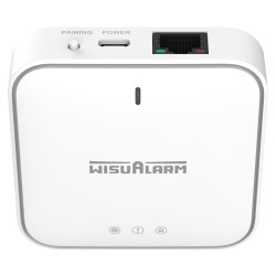 שער WiFi WisuLink Hub אזעקה RJ45 Ethernet 2.4GHz לגלאי עשן וחום מערכת אבטחה WISUALARM / DAHUA HY-GW01A