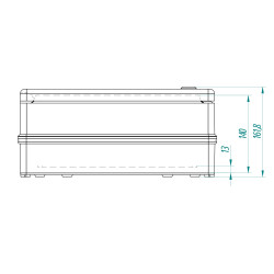 Ερμητικό περίβλημα IP65 IK08 κουτί τοποθέτησης με ατσάλινη πλάκα 356x456x162mm γκρι RAL7035 χωρίς αλογόνο Elektro-Plast Nasielsk