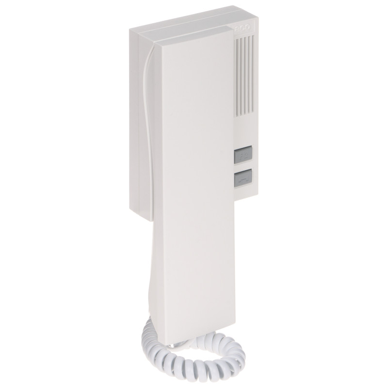 Analog telefon för porttelefonsystem magnetisk avläggning volymkontroll vit ACO INS-UA-G2