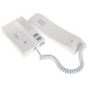 Analogue handset intercom for door entry systems magnetic hook switch volume control white ACO INS-UA-G2