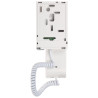 Analog telefon för porttelefonsystem magnetisk avläggning volymkontroll vit ACO INS-UA-G2