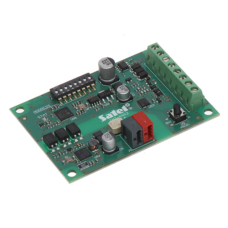 KNX комуникационен интерфейс за алармени централи Integra Plus модул за интеграция на автоматизация SATEL INT-KNX-2