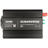 DC/AC инвертор на напрежение 12V 230V 500W 1000W USB Schuko модифицирана синусоида за AGM Gel LiFePO4 батерии EUROPOWER INV/12/5
