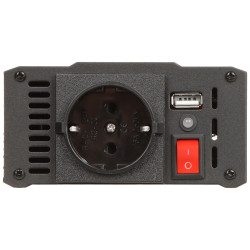 DC/AC инвертор на напрежение 12V 230V 500W 1000W USB Schuko модифицирана синусоида за AGM Gel LiFePO4 батерии EUROPOWER INV/12/5