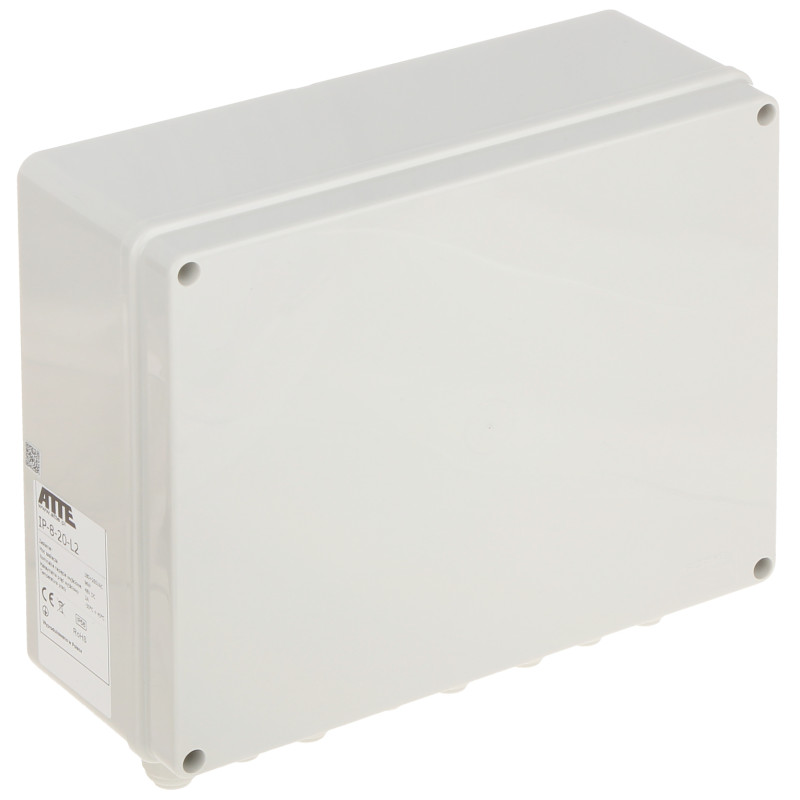 Switch PoE de 8 puertos en carcasa exterior IP56 Gigabit Uplink Fuente de alimentación 96W Kit de montaje CCTV LAN ATTE IP-8-20-