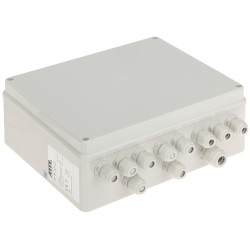8 portos PoE switch kültéri IP56 házban Gigabit Uplink 96W tápegység CCTV LAN szerelőkészlet ATTE IP-8-20-L2