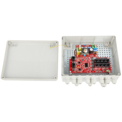 Switch PoE 8 porzh en boest diavaez IP56 Gigabit Uplink 96W Set montañ CCTV LAN ATTE IP-8-20-L2