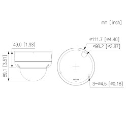 6MP 2.8mm 스마트 듀얼 라이트 IVS SMD 4.0 WDR IP67 IK10 WizSense AI SSA AcuPick PoE 오디오 알람 IP 카메라 DAHUA IPC-HDBW3649E-AS-IL-0280B