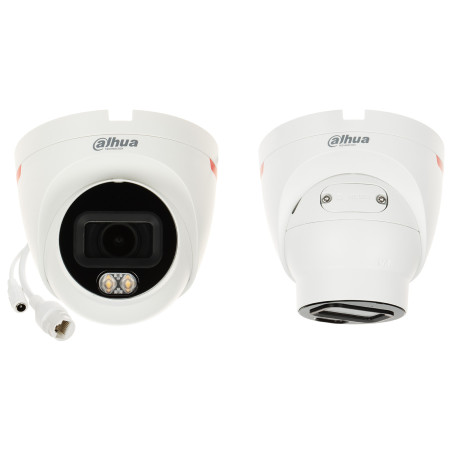 IP-камера 1080p WizSense WizColor 2.8mm Full-Color LED 30m Мікрафон IP67 Начное назіранне AI CCTV DAHUA IPC-HDW2249T-S-LED-0280B
