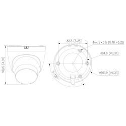 8MP 4K WizSense WizColor IP Camera 30m LED Microphone IP67 PoE Wide Angle 110 Degrees AI-ISP DAHUA IPC-HDW2849T-S-LED-0280B-PRO