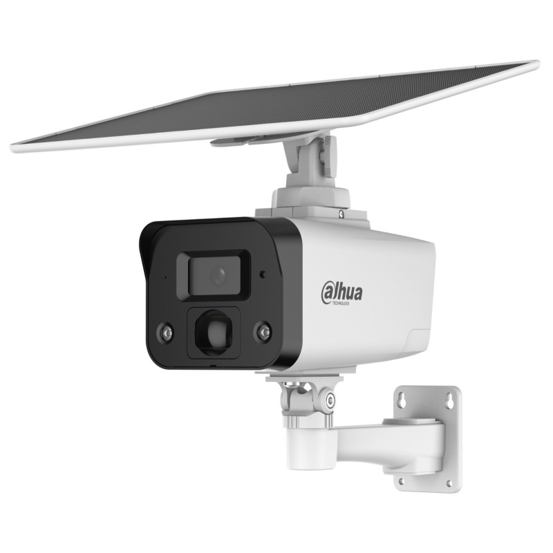 4G LTE Solar IP Camera Outdoor PIR Smart Dual Light 4MP 3.6mm DAHUA IPC-HFW2441DG-4G-SP-B-0360B-MAX