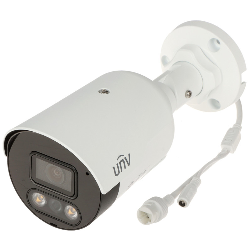 4MP IP-camera 2.8mm ColorHunter Wise-ISP Tri-Guard IR 40m LED 40m Audio PoE Buiten Bullet WDR 130dB IVS UNIVIEW IPC2124SB-ADF28K