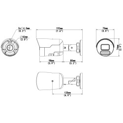 IP kamera 4MP 2.8mm ColorHunter Wise-ISP Tri-Guard IR 40m LED 40m Audio PoE zunanja cevna WDR 130dB IVS UNIVIEW IPC2124SB-ADF28K