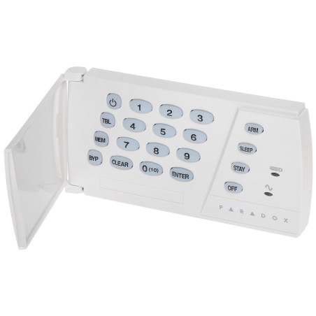 Tastiera LED per sistema di allarme Spectra Magellan StayD 10 zone cablata bianca PARADOX K636-N3Q