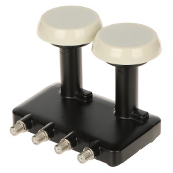 Monoblock Quad Satellite LNB 6 degrees 4 outputs Full HD 4K DiSEqC for 80cm antenna High Quality INVERTO KONW/MONOBLOCK-QUAD