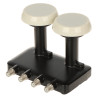 Супутниковий конвертер Monoblock Quad 6 градусів 4 виходи LNB Full HD 4K DiSEqC для антени 80 см Висока якість INVERTO KONW/MONO
