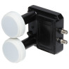 Спадарожнікавы канвэртар Monoblock Twin 6 градусаў Astra Hotbird 0.2dB DiSEqC LNB для антэны 80см Высокая якасць сігналу INVERTO