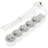 Grenuttag förlängningssladd 5 uttag 1.5m 3680W 16A vit-grå jordning fransk standard IP20 LEGRAND LE-049480